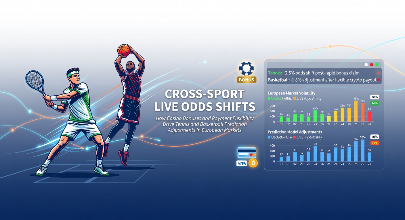 Live-Quote-Diagramme zeigen Anpassungen bei Tennis- und Basketball-Wetten durch Bonus-Einflüsse