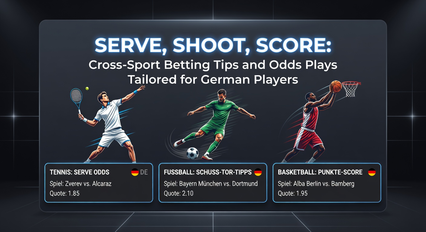Dynamische Quoten-Displays für Tennis-Serve, Basketball-Schuss und Fußball-Tor in einer Cross-Sport-Wette